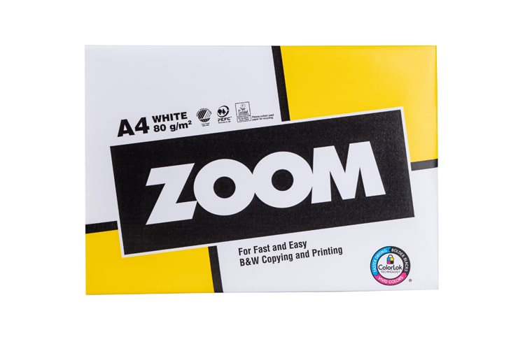 изображение Офисная бумага Zoom A4, 80g/m2, 500л