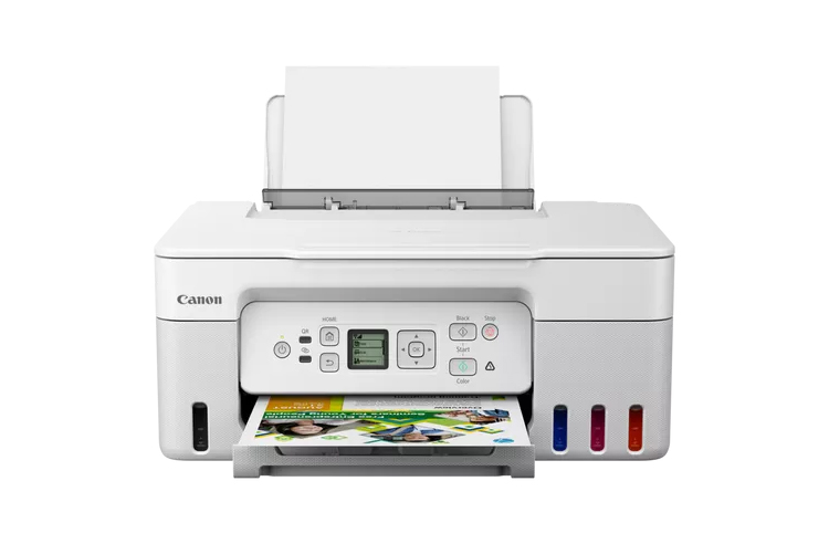 изображение МФУ Canon PIXMA G3470 White с оригинальной СНПЧ и чернилами