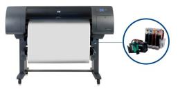 Плотер HP DesignJet 4520 з СБПЧ та чорнилом